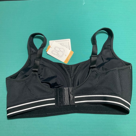 New with Tags Amoena 42D PERFORMANCE SPORTS BRA 0658 Black - Picture 3 of 4